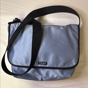 Kate Spade Blue‎ and Black Messenger Bag with Adjustable Strap